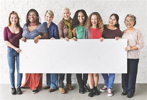 Women Holding Informational Board Stock Photo By ©rawpixel 125503234