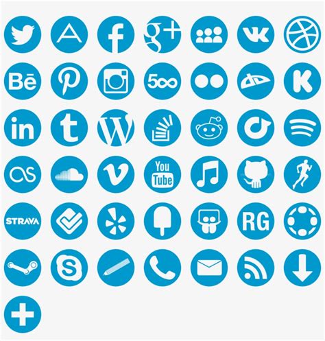 Download 28 Social Media Logo Png Blue
