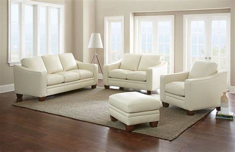 Cream Leather Sofa A Great Choice For Modern Homes Living Room