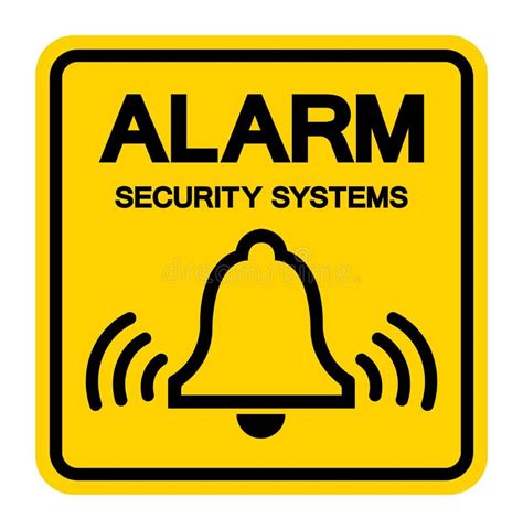Alarm Security Systems Symbol Sign Vector Illustration Isolate On