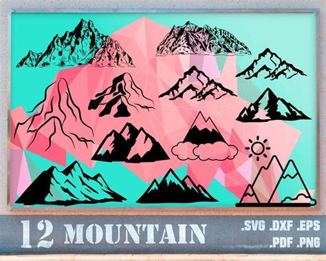 Mountain svg, MOUNTAINS SVG, mountain svg, camping svg, mountain silhouette, mountain clipart ...