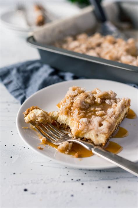 Salted Caramel Apple Cheesecake Bars Valentinessweets