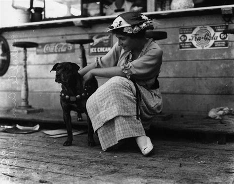 Young Woman And Her Dog Los Angeles Photographed In 1917 In 2022