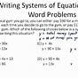 Inequality Word Problems Worksheet Answers