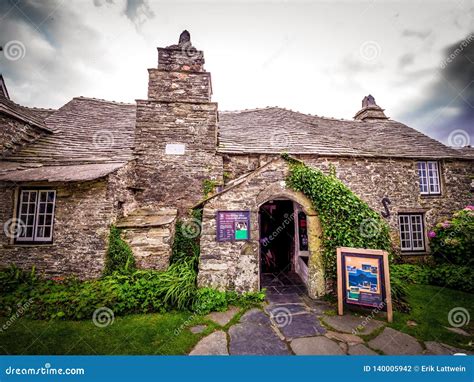 The Old Post Office Of Tintagel In Cornwall A Famous Building