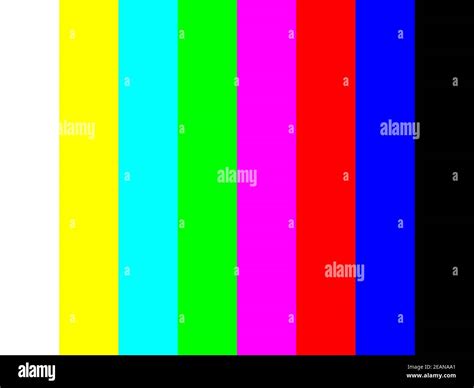 Television Test Pattern Color Bars Hi Res Stock Photography And Images