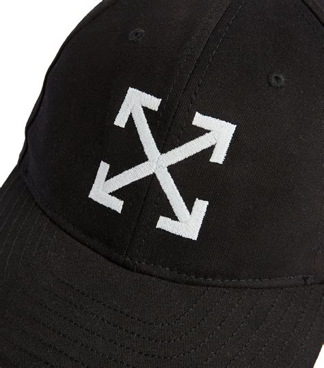 mens off white black arrow logo baseball cap harrods uk