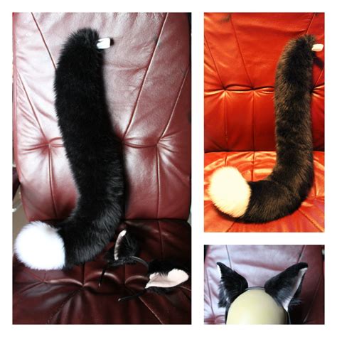 Brown Cat Ears And Tail Set