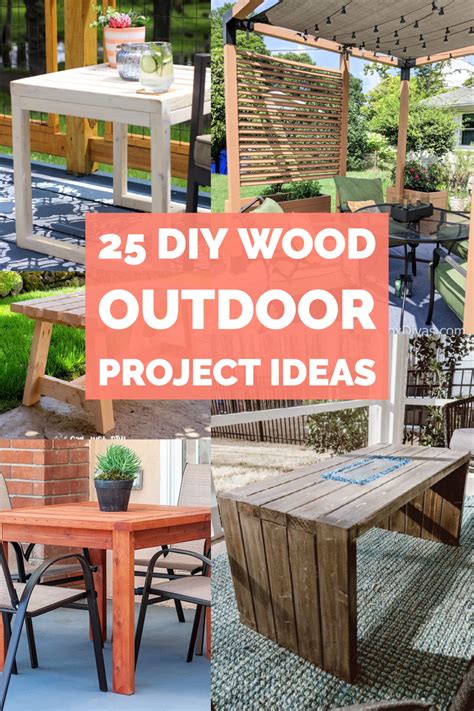25 Diy Wood Outdoor Furniture Project Ideas Toolbox Divas