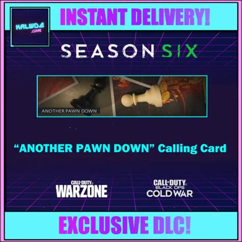 Call Of Duty Black Ops Cold War ~ Another Pawn Down Card Season Six