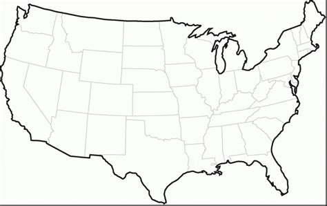 Printable Blank Map Of The United States Pdf Printable Us Maps