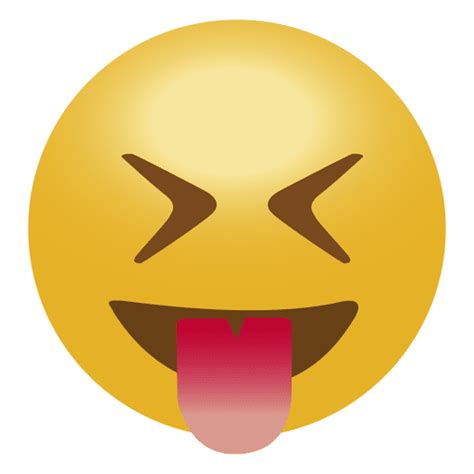 Happy Tongue Emoji Emoticon Transparent PNG SVG Vector File