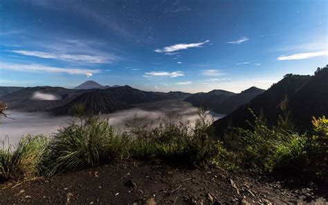 Mount Bromo Indonesien Traumhafter Sonnenaufgang Java