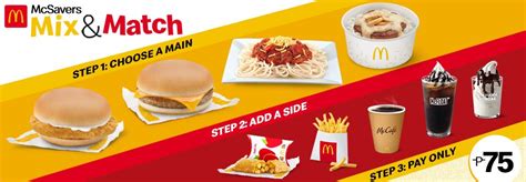 McDonalds McSavers Mix Match McDonald S Philippines