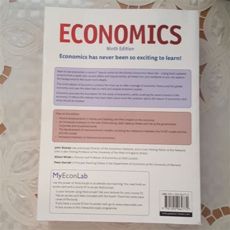 John Sloman Economics Reference Book 9th Edition Hobbies And Toys