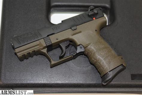 Armslist For Sale Walther P22 Qd 22lr Fde Rimfire Pistol With