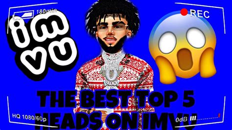 The Top 5 Male Heads To Use On Imvu Gameplay Youtube