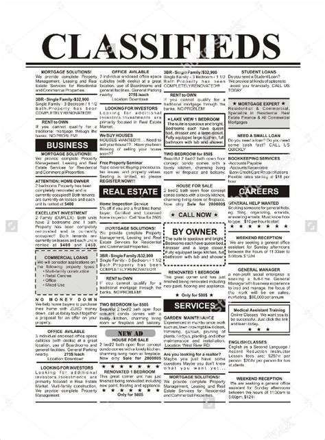 Job ads are a major part of hiring. Newspaper Ad Template | Newspaper template, Advertisement ...
