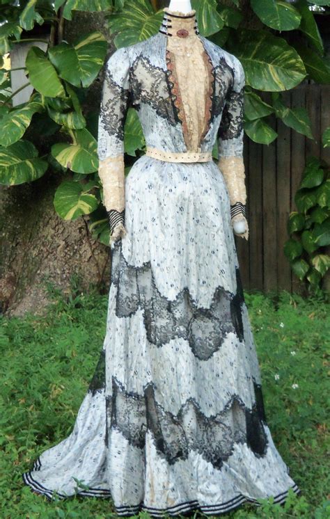 Edwardian Dress C1903 Edwardian Gowns Vintage Attire Victorian Clothing