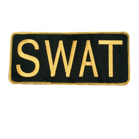 Swat Law Enforcement Patch Removable Velcro