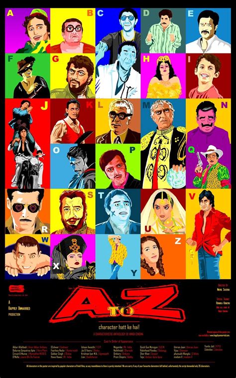 Bollywood Movie Collage Iconic Characters