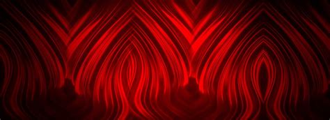 Red Neon Light Geometric Pattern Black Banner Background Red Neon