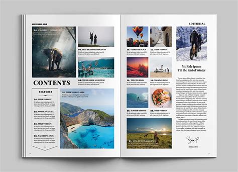 Travel Magazine Layout Design Ksioks