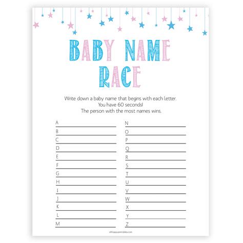 Baby Around The World Baby Game Gender Reveal Printable Gender Reveal
