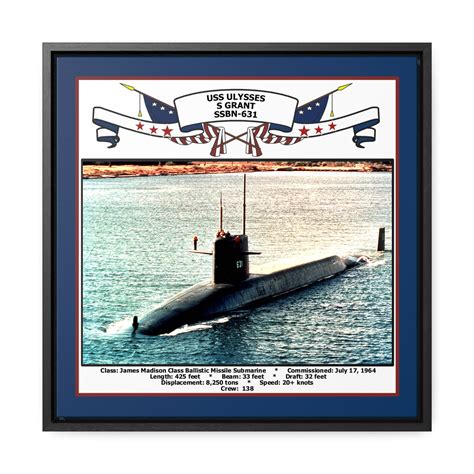 Uss Ulysses S Grant Ssbn 631 Navy Floating Frame Photo Navy Emporium