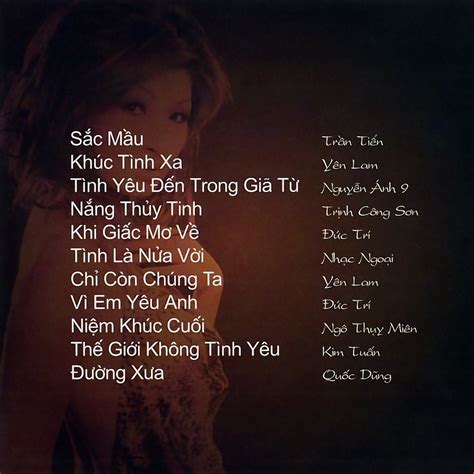 Chia Sẻ âm Nhạc Nguyễn Hồng Nhung Cd Niệm Khúc Cuối Nrg