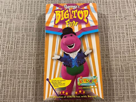 Barney And Friends Big Top Vhs Nostalgic Singing Entertainment