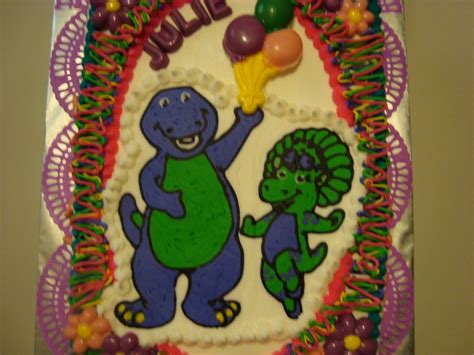 Barney And Baby Bop Birthday Cake