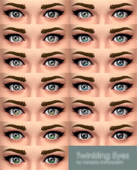 Mod The Sims Twinkling Eyes Default Replacement