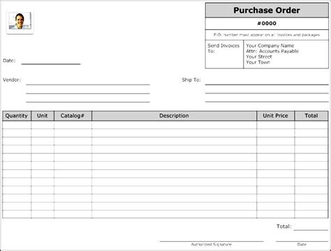 Basic Purchase Order Form Besttemplates123 Purchase Order Form