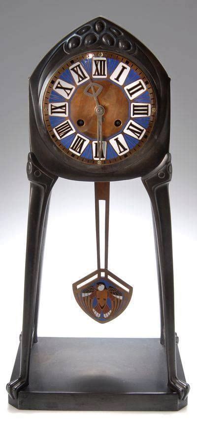 Art Nouveau Arts And Crafts Secessionist Mantle Clock By Albin Mülle C1903 Art Deco