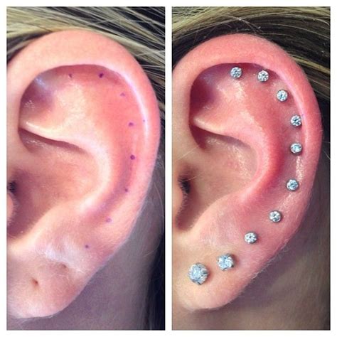 101 Piercing — Earlobe And Helix Piercings By Bradlee454 With