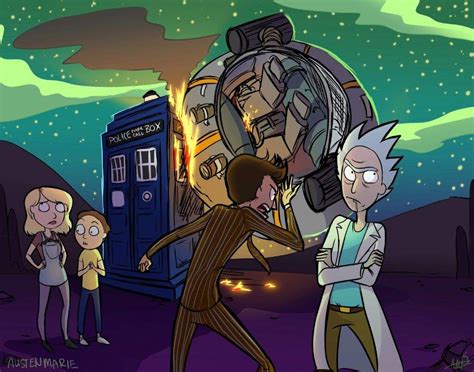 Rick And Morty Crossover Rick Und Morty Ricky Y Morty Rick And Morty