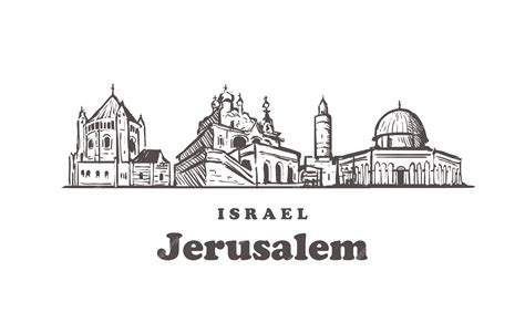 Premium Vector Jerusalem Cityscape Israel