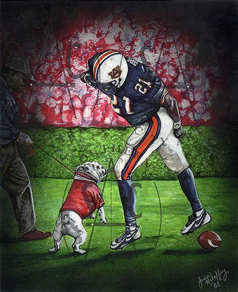 Georgia Dog Trying To Bite Auburn Playeruga Bites Etsy