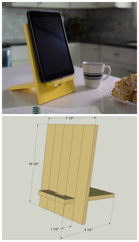 Diy Ipadtablet Stand Find The Free Plans For This Project And Many