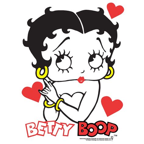 Betty Boop Hearts T Shirt White Tee Luv
