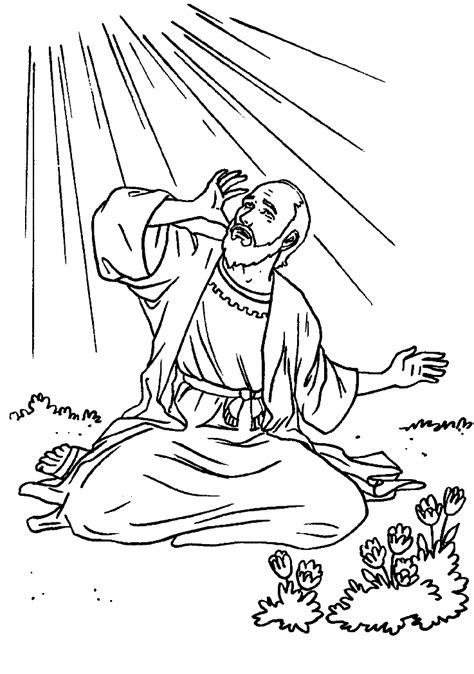 The conversion of saul bible story. Paul Blinded | Bible School - AZ Coloring Pages | Bible ...