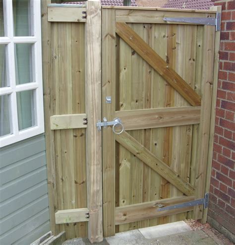 Reverse Of Glemham Gate And Side Panel Wooden Garden Gate Wood Gate