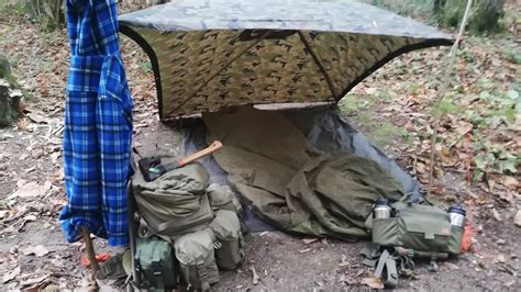 Solo Overnighter Helikon Tex Poncho Shelter Bushcraft Des Cattys