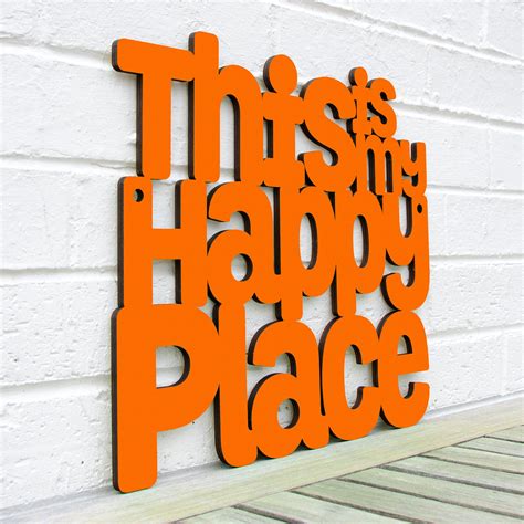 This Is My Happy Place Inspiring Sign Wood Wall Art For The Home