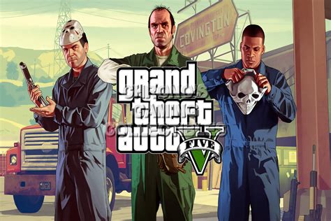 Grand theft auto v تهكير. Grand Theft Auto V Video Games Poster | CGCPosters