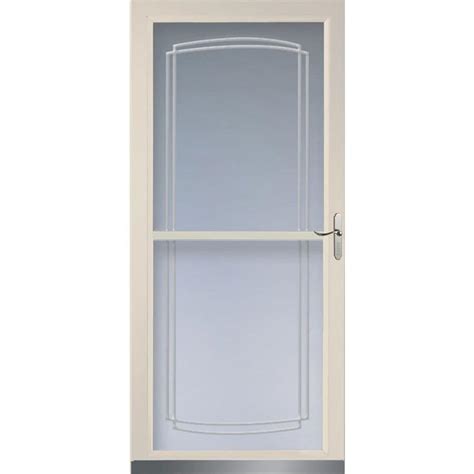 Shop Larson 36w Almond Tradewinds Bevel Etouch Retractable Screen