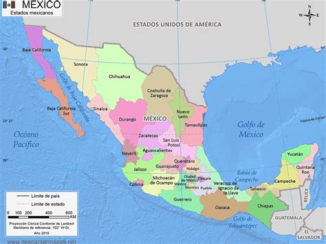 Asiatique Troisième Chuchotement Mapa De La Republica Mexicana Con