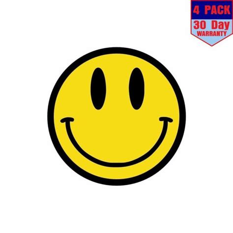 Smiley Face Hippie 60s 70s Woodstock 4 Pack 4x4 Inch Sticker Decal Ebay