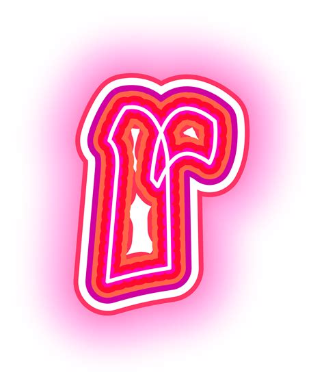 Pink Neon Letter R 33553674 Png